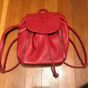 Faux Leather Backpack
